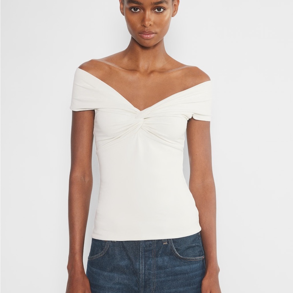 Aritzia Original Contour Twist Off-shoulder Top - Size Medium